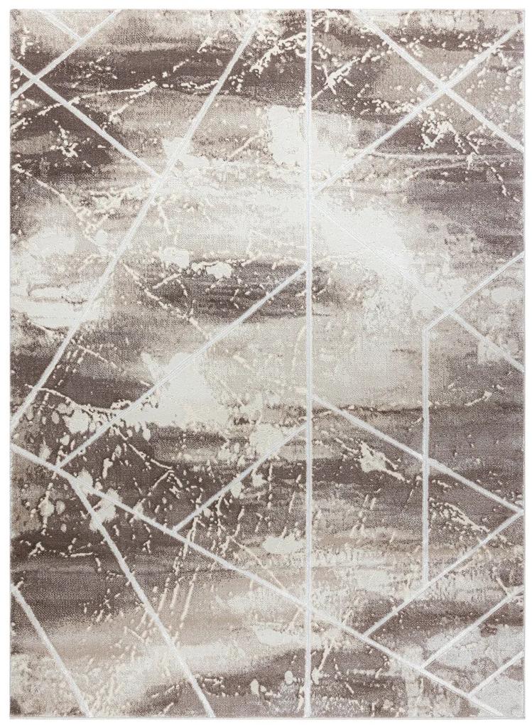 Dywany Łuszczów Kusový koberec Core 1818 Geometric ivory/white - 160x220 cm