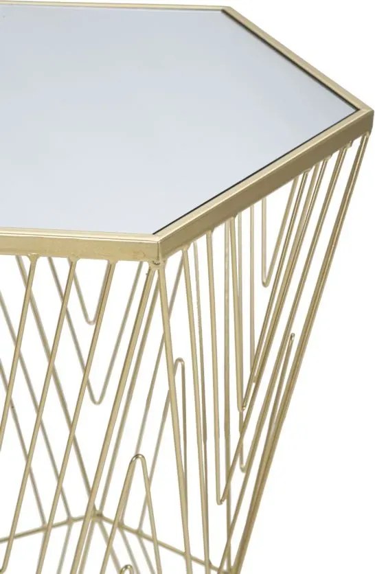 Odkladací stolík Lines 40 cm zlatý