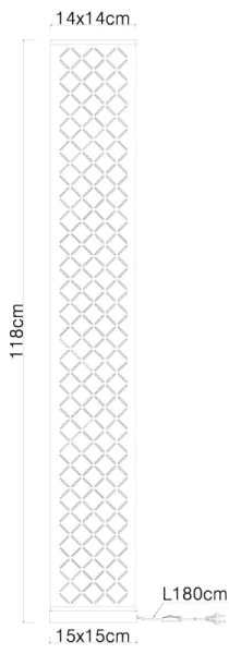 GLOBO 15229S2 - Stojacia lampa CLARKE 2xE27/40W/230V