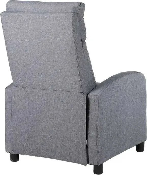LuxuryForm DESIGN Televízne kreslo RUFO s polohovaním - sivé