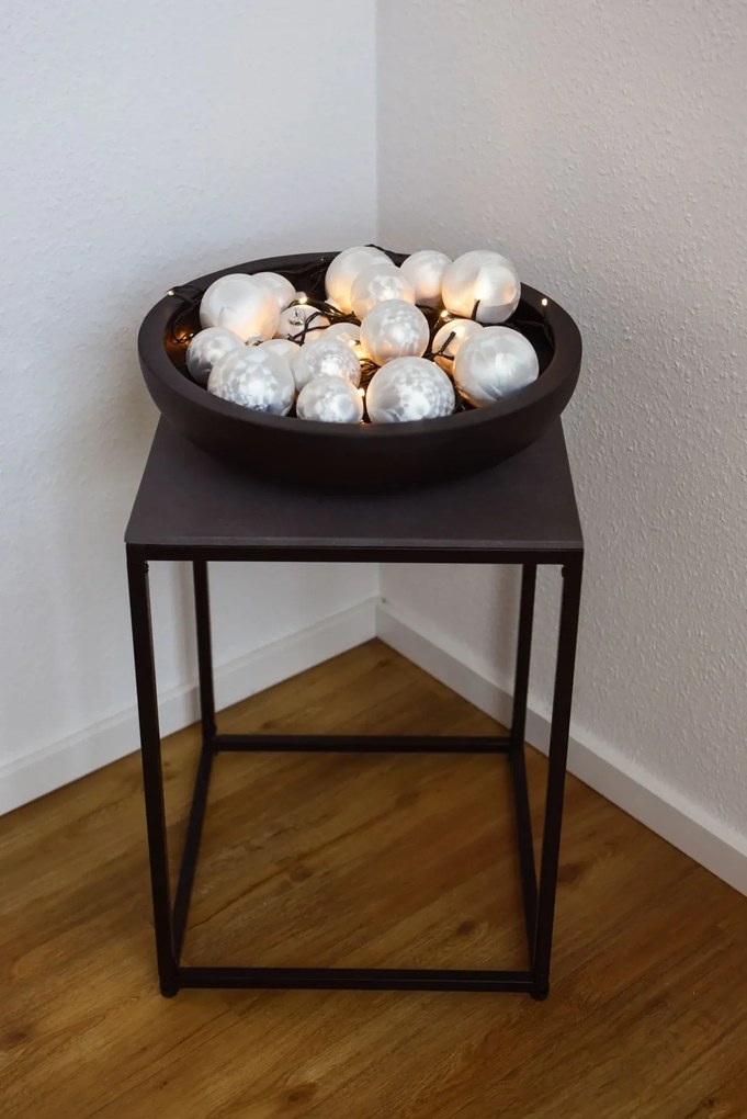 Okrasná miska PLANA, sklolaminát, 43x11 cm, antracit