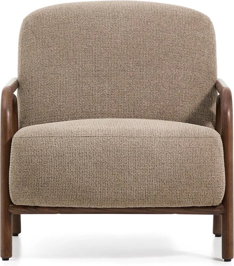 Taupe ženilkové kreslo Sylo – Kave Home