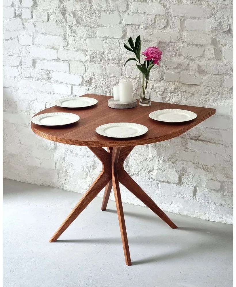 Jedálenský stôl v dekore duba 90x90 cm Jubi – Ragaba