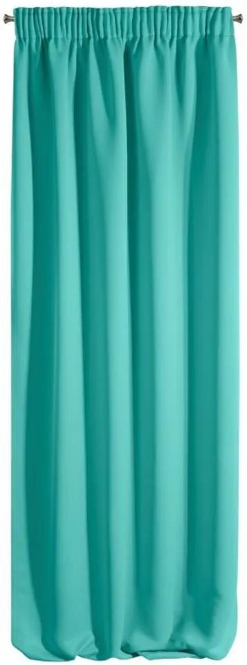 Luxusne jednofarebné závesy v tyrkysovej farbe 135 x 270 cm
