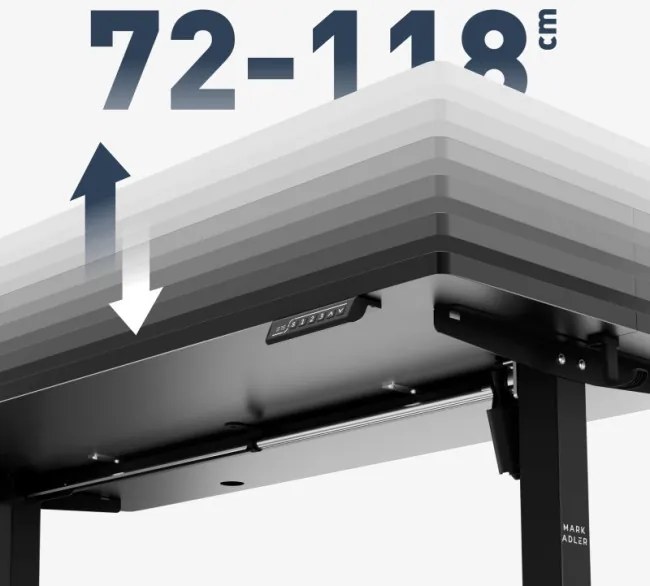 Elektrický výškovo nastaviteľný stôl Mark Adler Leader 7.3 čierny