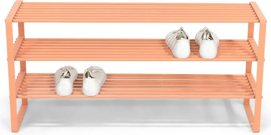 Oceľová skrinka na topánky v lososovej farbe 100x48,5x29 cm Rex – Spinder Design