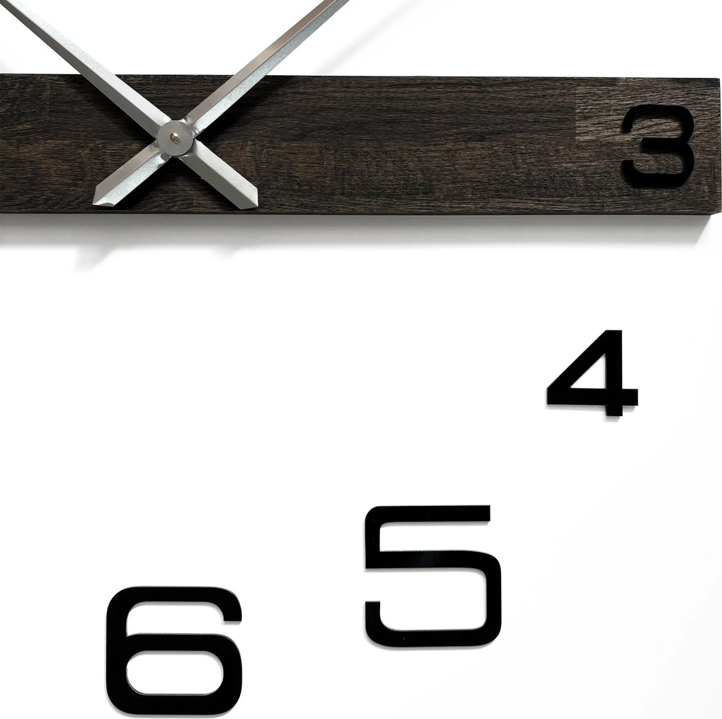 SENTOP | Minimalistické elegantné hodiny dubové drevo I SENTOP MAS023-3169-SILVER-80 analógové