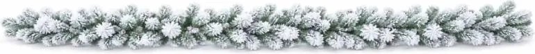 Adal 3D umelý vianočný veniec z borovicového ihličia 540 × 17 cm, zasnežený
