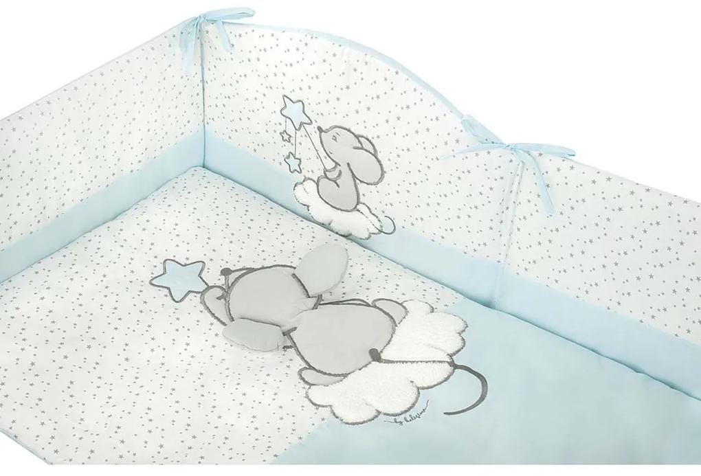 6-dielne posteľné obliečky Belisima Cute Mouse 100/135  tyrkysové
