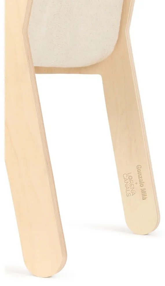 Detská stolička v béžovo-prírodnej farbe ABC – Lorena Canals