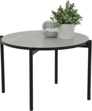 Okrúhly konferenčný stolík Jonas, imitácia šedý mramor%