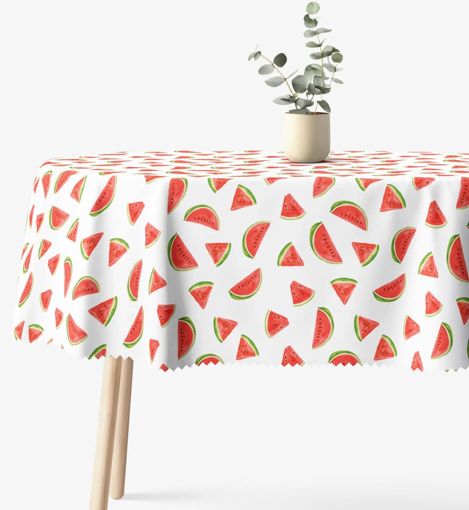 Goldea oválny teflónový obrus - svieže melóny 140 x 240 cm