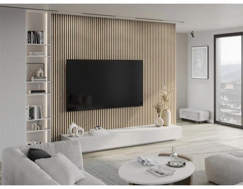 Mexen Lam-B, stenové lamely 275 × 31,5 cm, HDF doska 4 mm, dub perlový, S100-275317-2812-058