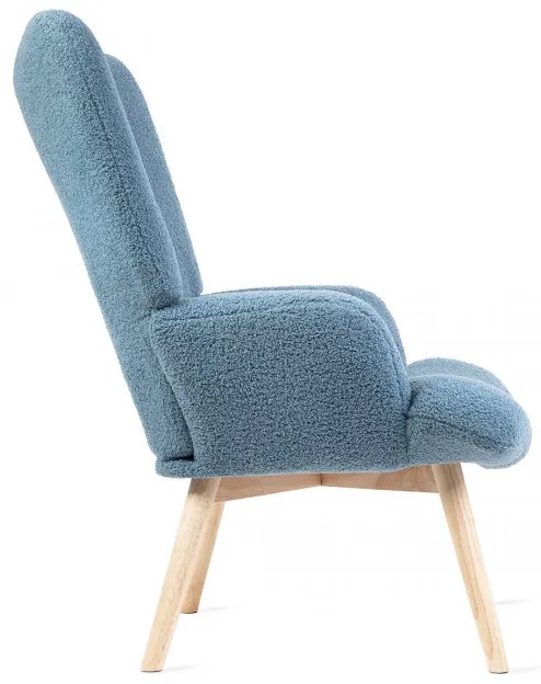 Kreslo MOSS TEDDY BOUCLE modré 828541