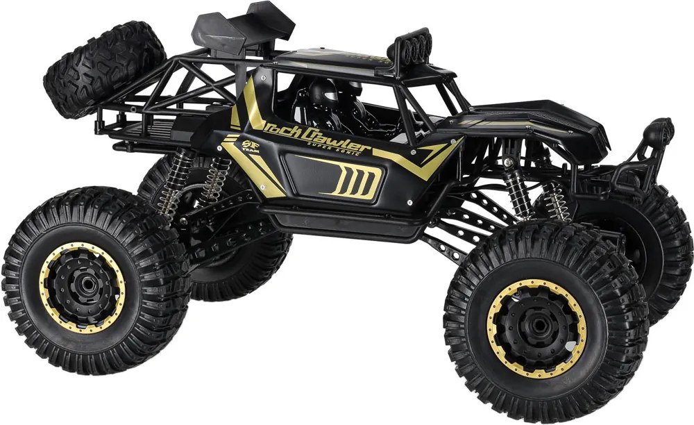 KIK RC Rock Crawler auto na diaľkové ovládanie 1:8, 4x4, čierne