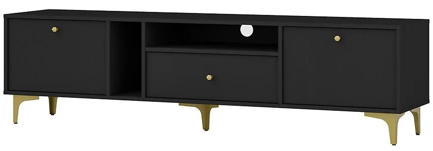 TV Stolík Tokyo 1 2K 1S čierny grafit 313