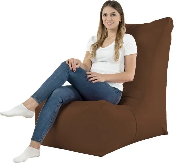 Set 2 sedacích vakov Distinto Nylon tmavohnedý Outdoor 62 × 82 × 90 cm