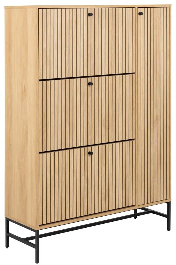 Výklopná skrinka na topánky v dekore duba v prírodnej farbe 99x140x35 cm Albany – Actona