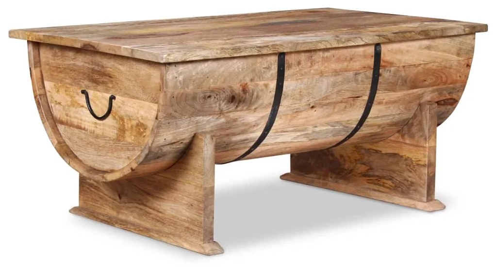 vidaXL Konferenčný stolík z masívneho mangovníkového dreva, 88x50x40cm