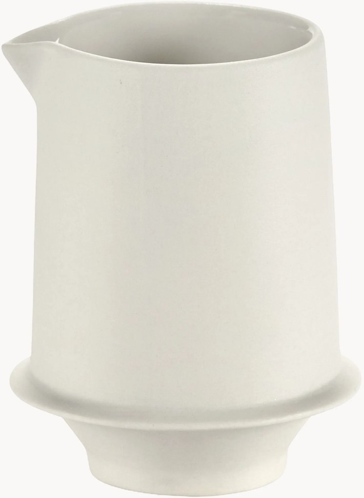 Ručne vyrobená porcelánová kanvička na mlieko Dune, 240 ml