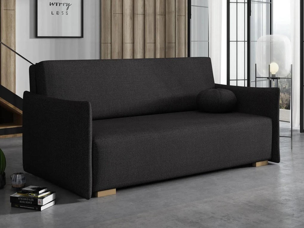 Rozkladacia pohovka Carivia Glov IV (čierna) (s úl. priestorom). Vlastná spoľahlivá doprava až k Vám domov. 1105480