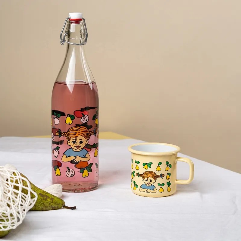 Sklenená fľaša Pippi Fruits 1l