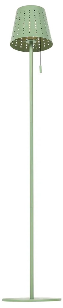 Vonkajšia stojaca lampa zelená vrátane LED 3-stupňového stmievania na solár - Ferre