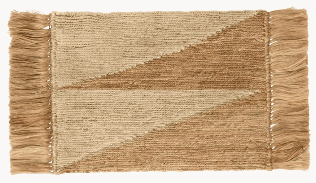 Ručne tkaná jutová rohožka Studie