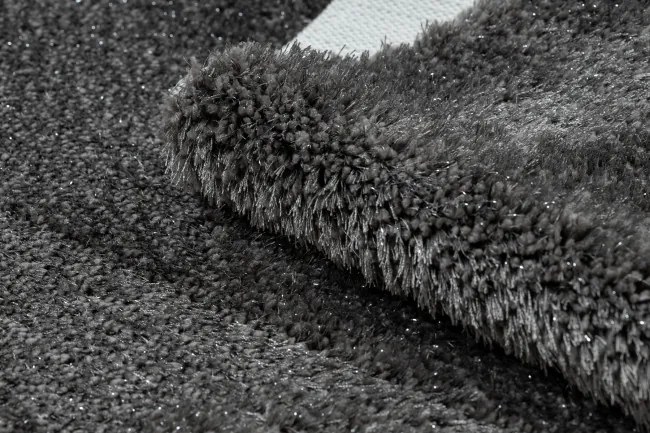 Kúpeľňový koberček SYNERGY glamour / lurex, sivý