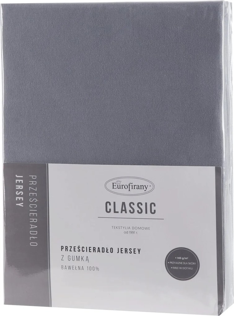 JERSEY PRESTIERADLO JERSEY3 200X220 CM TMAVOSIVÉ