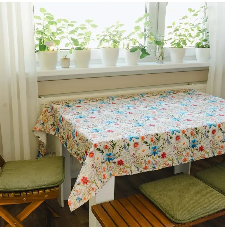 Obrus na stôl Aurelin EMI, priemer 150 cm okrúhly