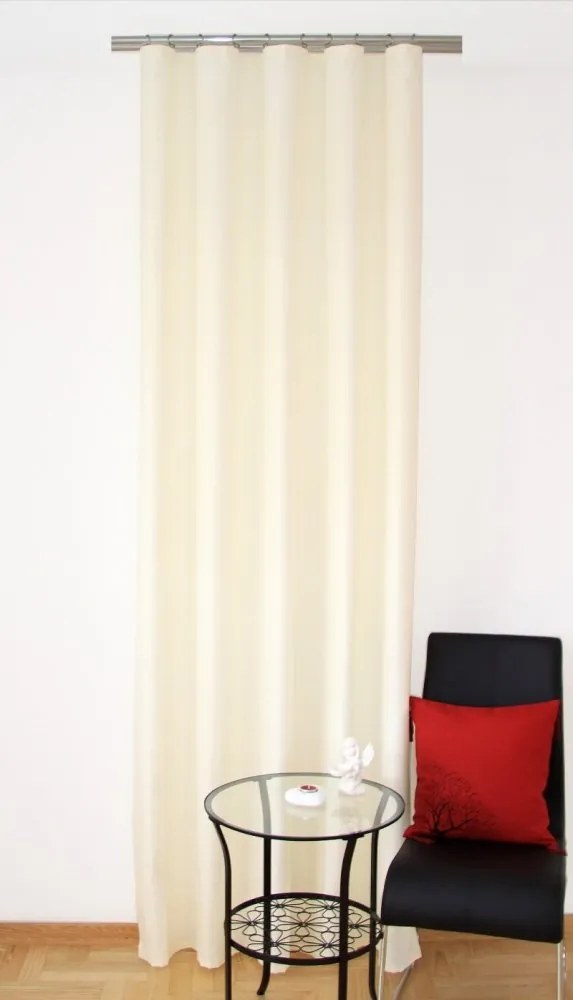 Interiérové hotové závesy krémové Dĺžka: 250 cm