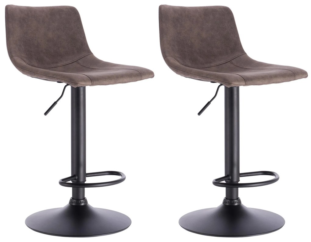 2x Barová stolička Hawaj CL-630-1 | Taupe (šedo-hnedá)