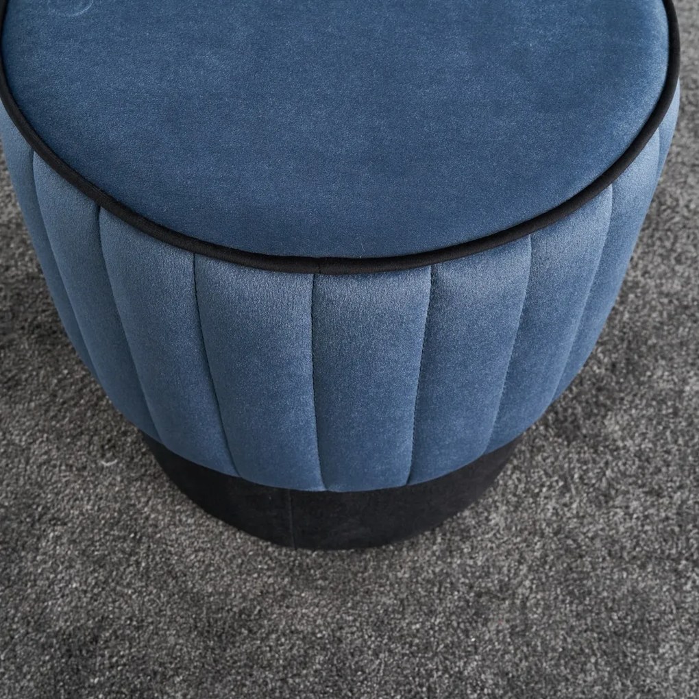 Stolička Rose Pouf Blue
