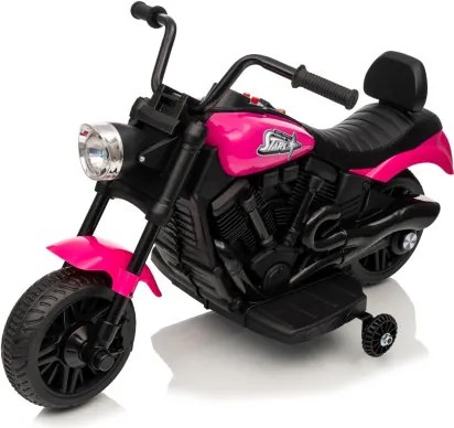 Elektrická motorka STAR ružová