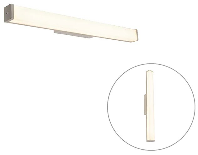 Moderná nástenná lampa do kúpeľne oceľ 62 cm IP44 - Cascada