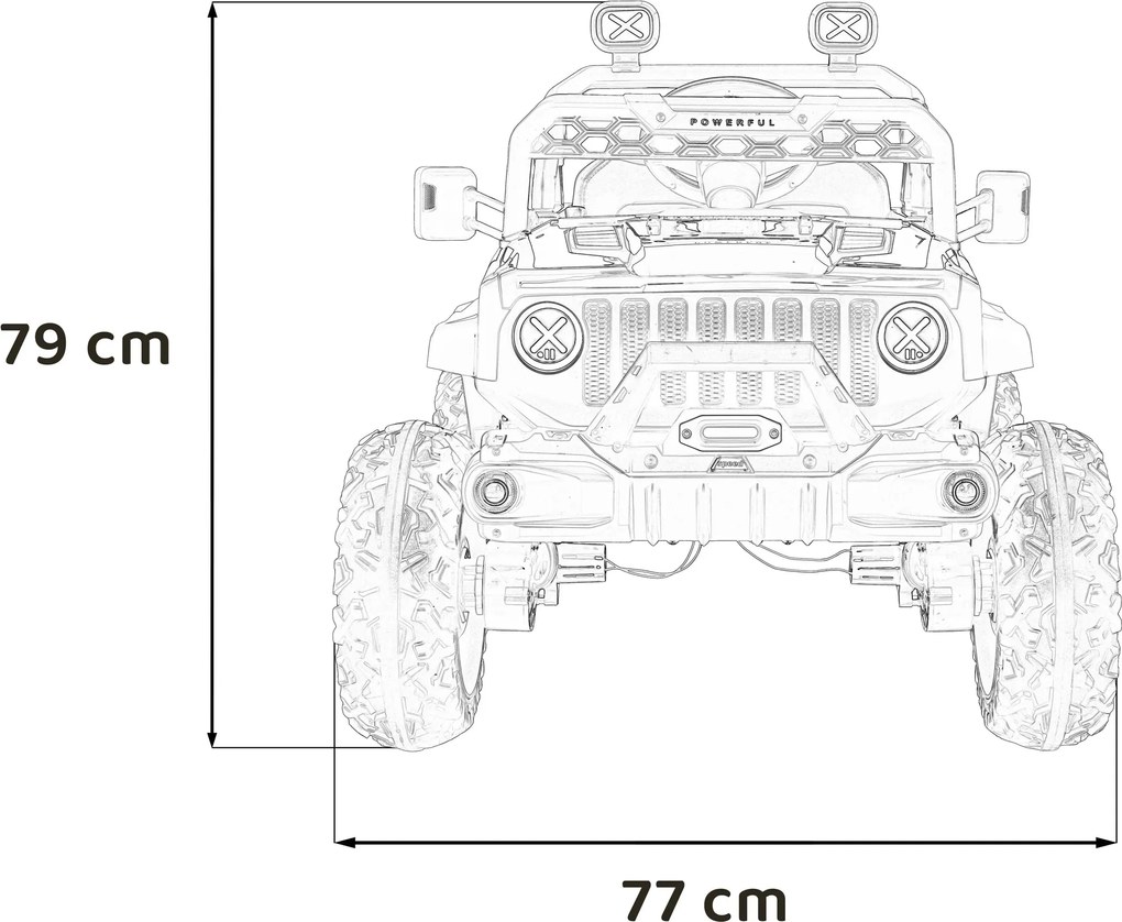 Ramiz Rýchlostné vozidlo OFF ROAD Červená