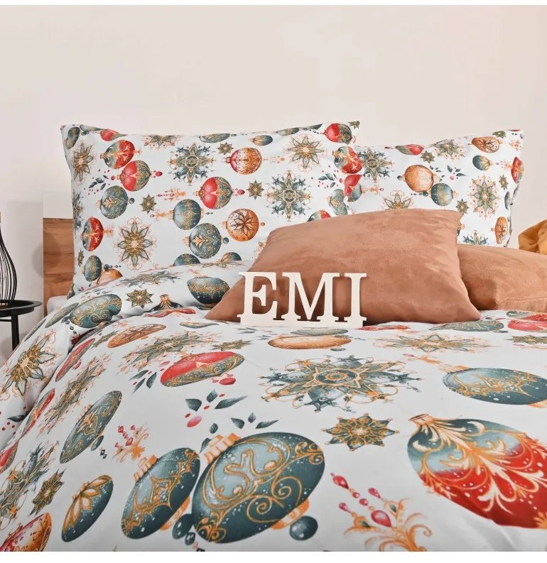 Vianočné bavlnené obliečky Magic EMI, Štandardný set jednolôžko obsahuje 1x 140x200 + 1x 70x90