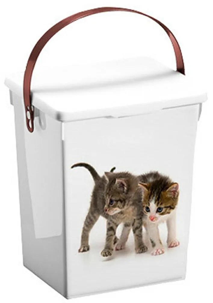 Úložný box Cat, 18x23,5x16,5 cm, biela