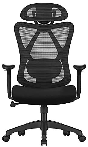 Kancelárska stolička, polohovateľná, 114-123,5x72cm, čierna