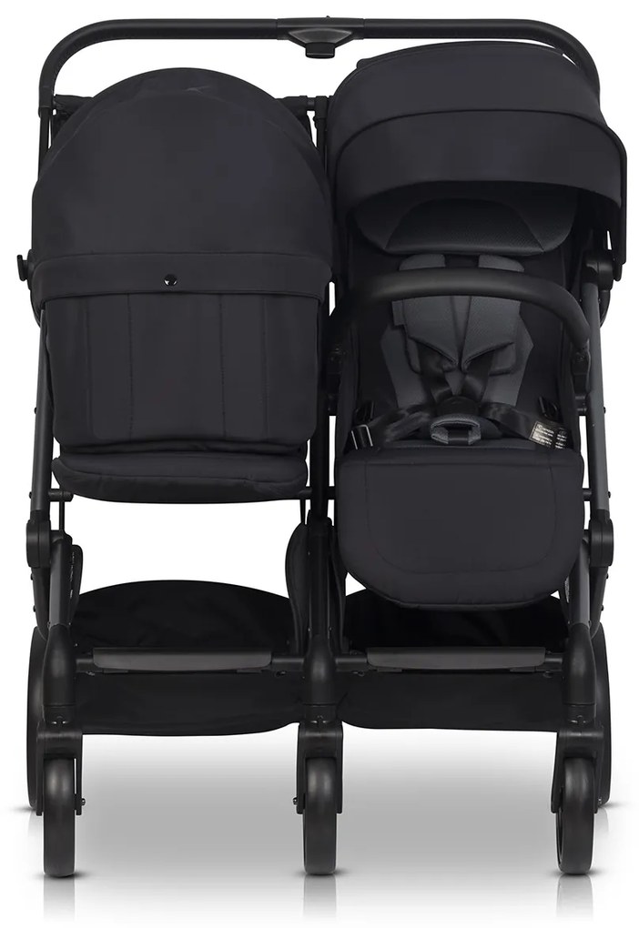 Súrodenecký kočík EasyGo Echo Ebony Black