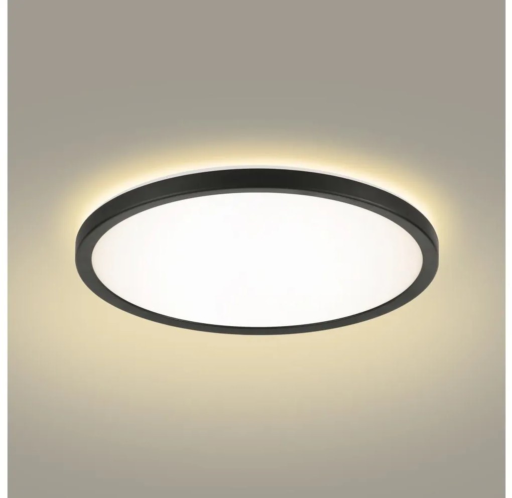 Brilagi - LED Kúpeľňové svietidlo ULTRA SLIM LED/18W/230V pr. 30 cm čierna IP54 BG2088