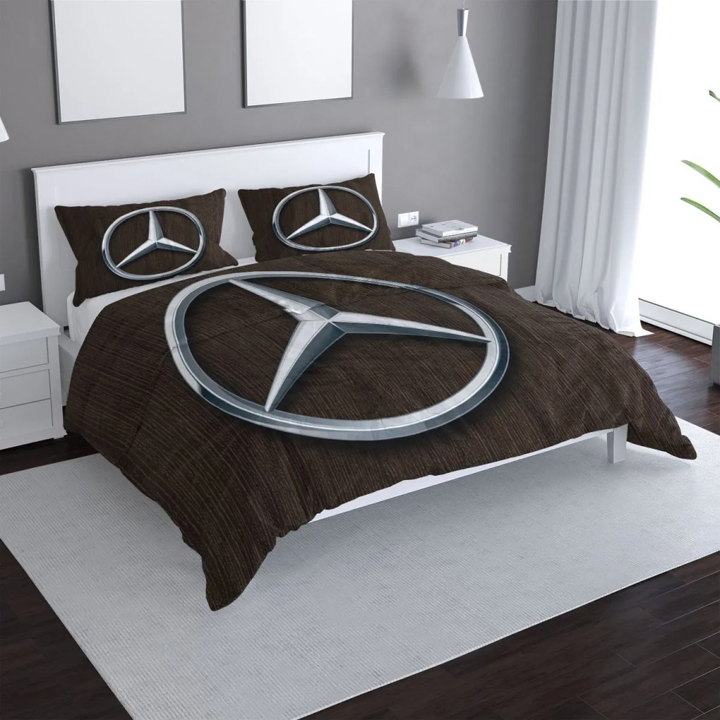 Sablio Obliečky Logo 5 Drevo - 140x220 / 90x70
