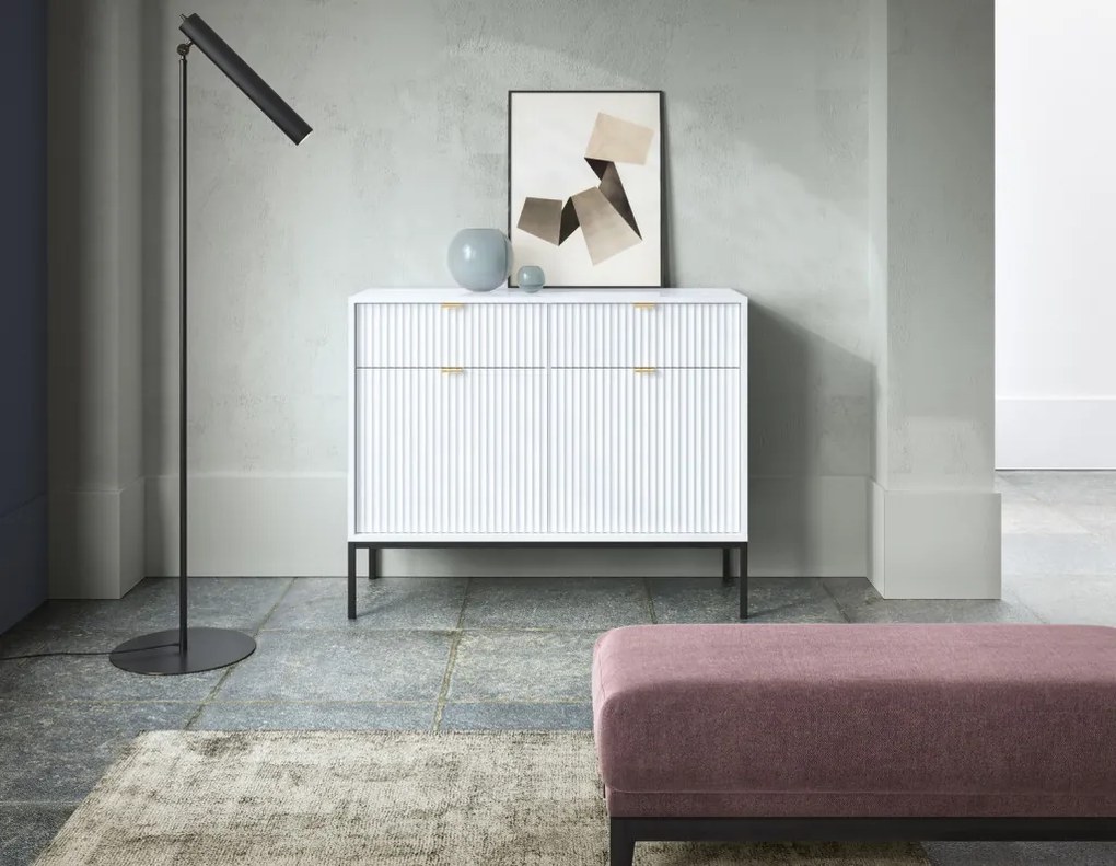 Komoda so zásuvkami Nova, biela