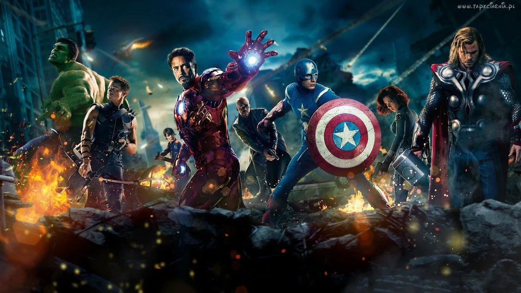 Veselá Stena Samolepka na stenu na stenu Avengers