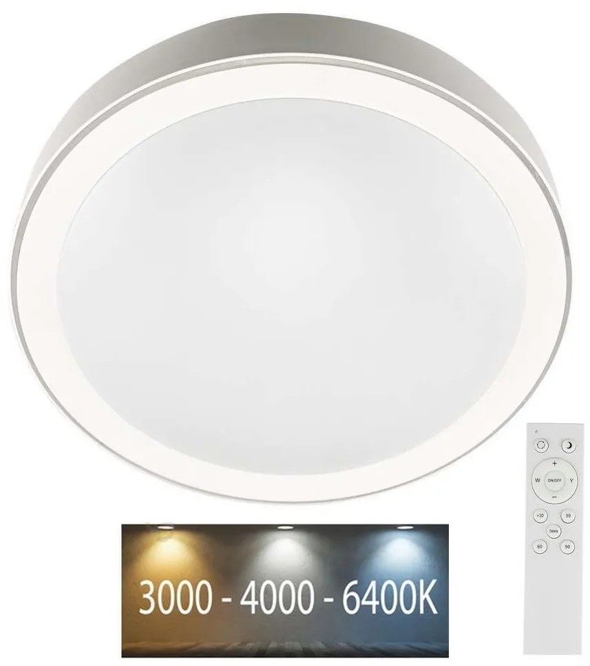LED Stmievateľné stropné svietidlo LED/40W/230V 3000K/4000K/6500K + DO