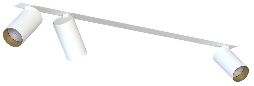 NOWODVORSKI Podhľadové bodové LED stropné osvetlenie MONO SURFACE, 3xGU10, 10W, biele, zlaté