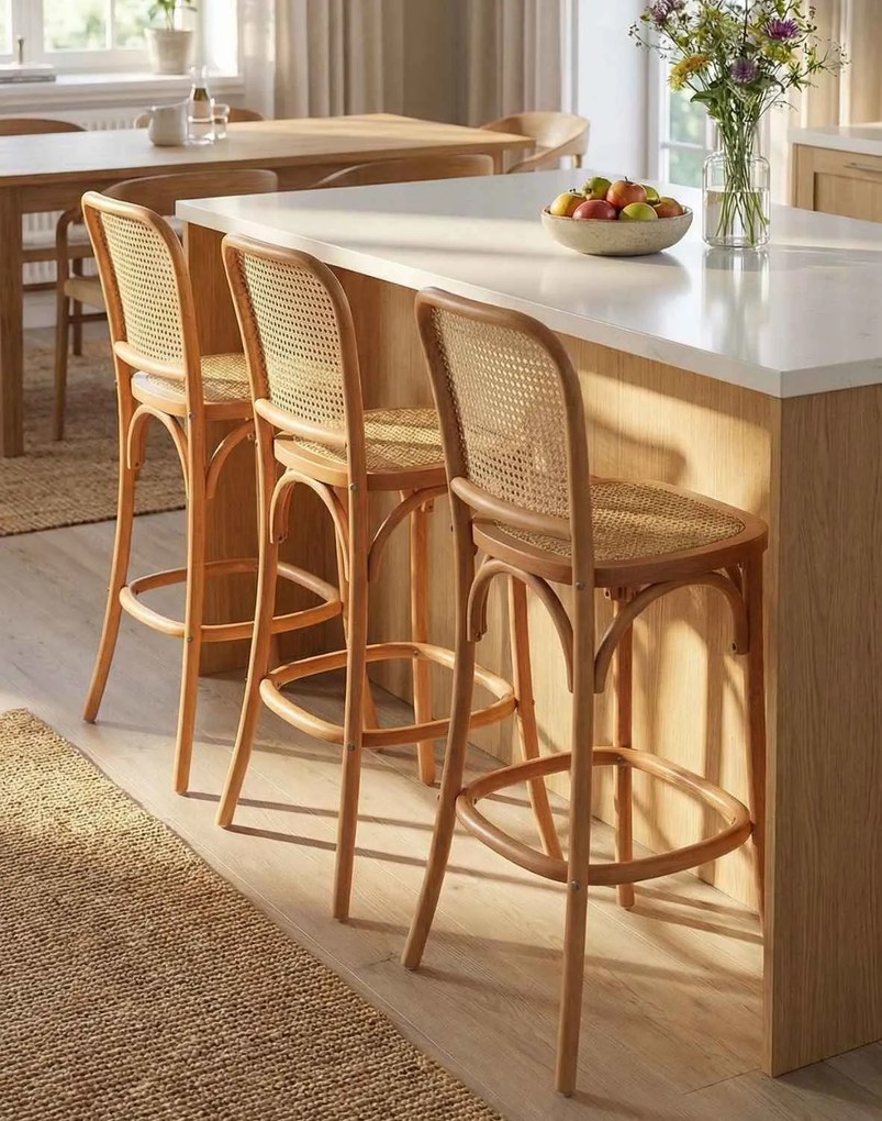 Drevená barová stolička Viki light