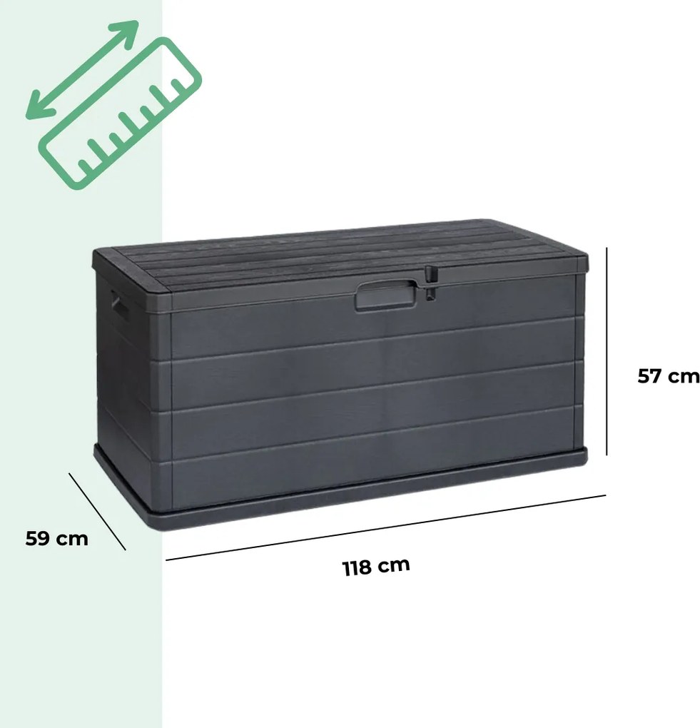 Úložný box ALPHA, 340L, 118x59x57cm, antracitová I.P.A.E-Progarden