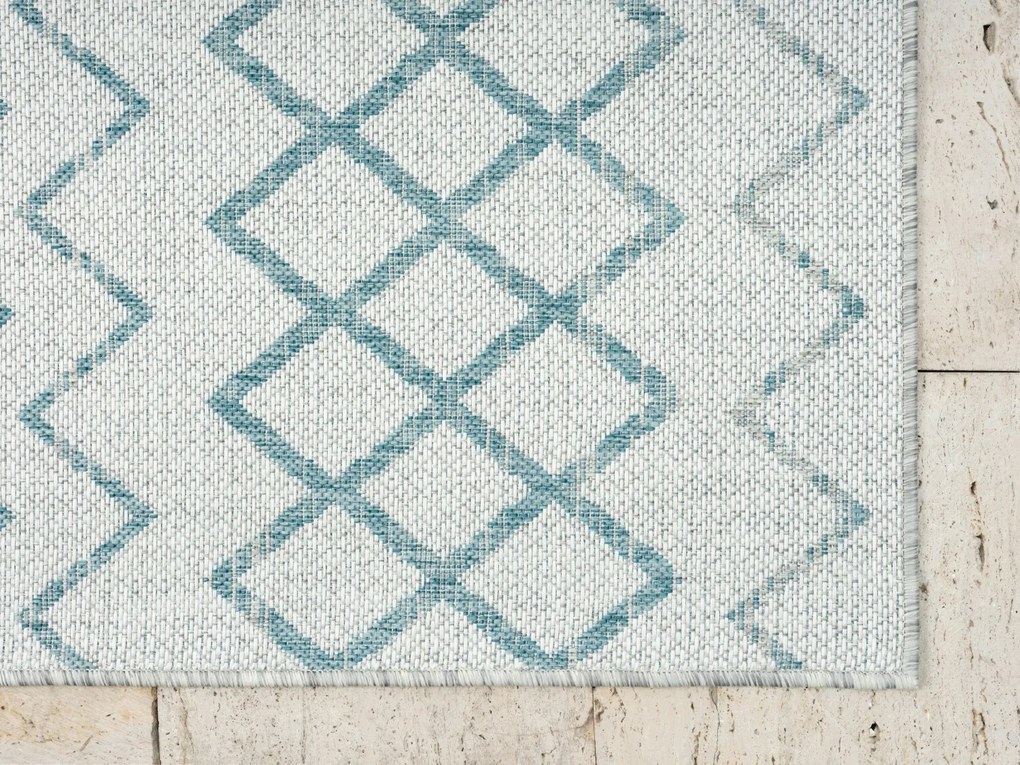 Kusový koberec Illusio grey – na von aj na doma, 160x230, modrá, chodba / predsieň, My Flair